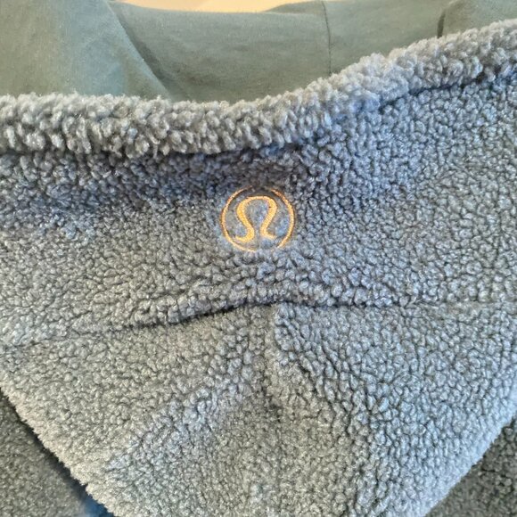 NWOT Lululemon Scuba Oversized Sherpa Fleece Hoodie Dark Forest Womens XS/S - Picture 7 of 11